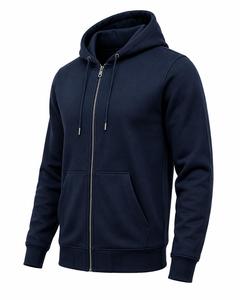 Men's Hooded Pullover Sweatshirt Winter Solid Color Fleece Casual Regular Sleeve <b>Black</b> Trim Design <b>Zipper</b> <b>Hoodie</b> Quick Dry - Product Image 2