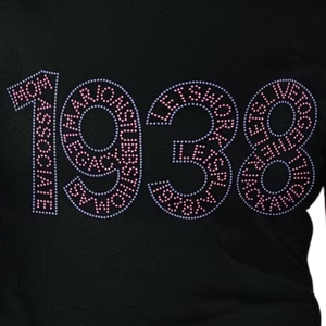 เสื้อยืดแขนสั้นประดับเพชรดำ ปี 1938 เสื้อแฟชั่นผู้หญิงลายกราฟิก เสื้อลำลองแต่งประกายวิบวับ สไตล์สตรีทแวร์ เสื้อผ้าใส่ได้ทุกวัน - Product Image 4