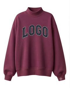 Suéter Oversize de Cuello Alto para Mujer, Moda de Temporada, Mezcla de Algodón Premium Suave, Producción al por Mayor - Product Image 1