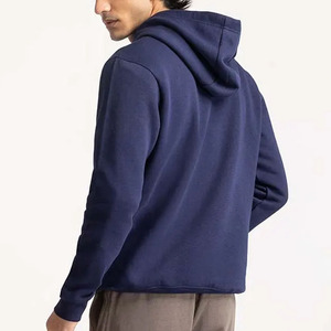Sudadera con capucha de manga larga para hombre, estilo moderno, premium, con logo personalizado impreso, de color sólido, mezcla de algodón. - Product Image 6