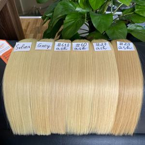 Cinta personalizable de extensiones de cabello Remy vietnamita virgen 100% en cutícula alineada cruda y de alta calidad - Product Image 5