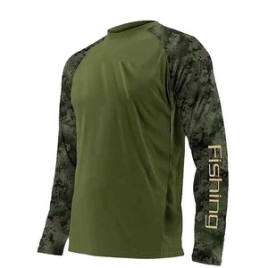 Chemise à manches longues pour homme, résistante aux taches, respirante, imperméable, vêtements de pêche, 100% polyester, UPF 50, impression numérique, vente en gros - Product Image 3