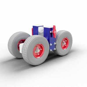 Carretilla de Aluminio de 4 Ruedas para Transporte de Losas de Granito, Piedra y Mármol - Product Image 1