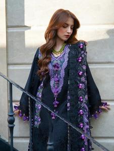 Collection SSUMAIRA – Ensemble formel 3 pièces brodé motif poulet Kari pour femme, idéal Diwali – Séchage rapide et sans plis - Product Image 4