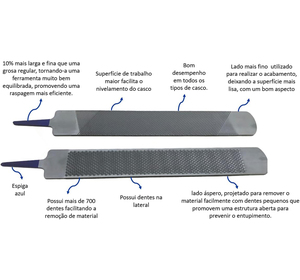 Raspador de pezuñas para herrador Excel de 14 pulgadas para alisar pezuñas - Product Image 4
