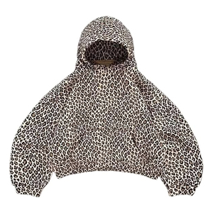 <b>Leopard</b> Camouflage Hoodie Cotton Fleece Knitted Tactical Streetwear <b>Sweatshirt</b> Pullover Custom Logo OEM Bulk Supplier Over Sized - Product Image 1