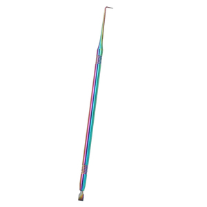 Peine Separador de Pestañas de Acero Inoxidable con Recubrimiento de Plasma Arcoíris, Herramienta Multifuncional de Doble Punta para Lifting y Permanente de Pestañas - Product Image 2