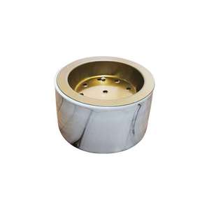Marble <b>Incense</b> <b>Burner</b> with Gold Inner Aromatherapy Diffuser All Season Use - Product Image 2