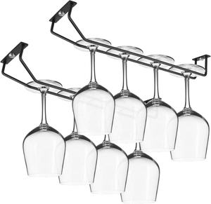 Özel yapılmış profesyonel tasarım Metal/paslanmaz çelik duvar şarap rafı asılı şarap bardağı tutucu seyahat için - Product Image 1