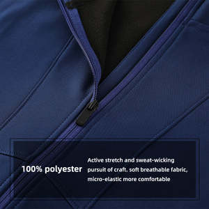 Veste à capuche doublée en polaire pour homme Coupe-vent Imperméable Coupe ajustée Veste de sport pour la course à pied, le cyclisme et l'entraînement - Product Image 2