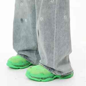 Elevate Your Personal Wardrobe With Artistic Rhinestone Patterns And Durable <b>High</b> <b>Waisted</b> Rhinestone Denim Pent - Product Image 6