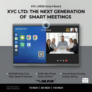Massive Memory Capacity 86 Inch 4K IFPD 16GB RAM 256GB ROM Android 15 OS 40 Point Touch AI Person Tracking Camera Windows 11 PRO - Product Image 2