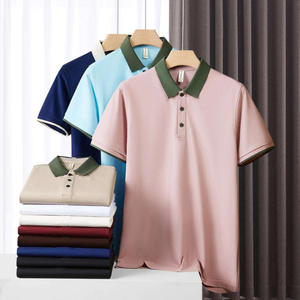 Polo Personalizado de Manga Corta para Hombre, Talla Grande, con Bolsillo, Logotipo Bordado, Transpirable, de Poliéster - Product Image 1