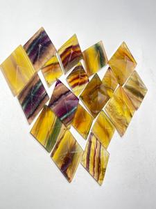 Cabujones de Fluorita Arcoíris Natural Pulidos para Joyería y Venta al por Mayor - Product Image 1