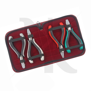 Kit de Alicates para Joyería, 4 Piezas, Alicates con Mordazas de Nailon y Mango Ergonómico, Tamaño 120 mm, Alicates de Cadena, Planos, Redondos, Redondos/Planos - Product Image 5