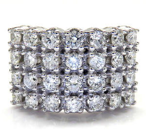 10K White Gold VVS DEF Unisex CVD Diamond <b>Ring</b> Round Cut Lab Grown Diamond Engagement Hip Hop Icy <b>Ring</b> Band Gifts <b>for</b> <b>Men</b> - Product Image 4