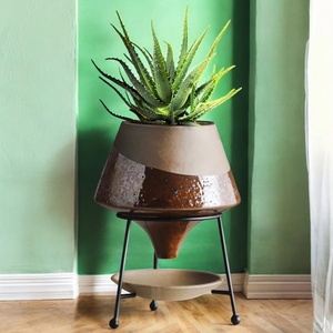 <b>Ceramic</b> iron handmade planter handmade iron planter iron plant metal iron planter iron <b>flower</b> <b>pot</b> handcrafted iron planter - Product Image 4