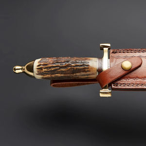 Cuchillos Bowie de Acero Inoxidable, Cuchillo de Hoja Fija para Caza al Aire Libre, Cuchillos Bowie Hechos a Mano, Herramienta de Supervivencia para Campamento, Hoja Fija para Actividades al Aire Libre - Product Image 3