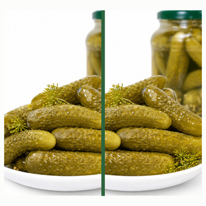 Delicious Top Notch Quality Low Price Factory In Vietnam <b>Pickled</b> Gherkins in Brine Packed in 540ml Mason <b>Jar</b> - Product Image 1