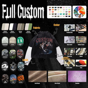 เสื้อยืดโอเวอร์ไซส์สีดำสำหรับผู้หญิง พิมพ์ลายเสือ แขนเสื้อแบบแร็กแลน คอกลม แขนยาว ทรงหลวม ใส่ได้ทุกฤดู - Product Image 4