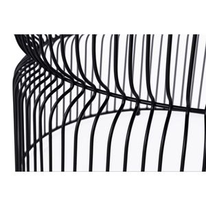 Tavolino da Caffè CT901 Moderno Contemporaneo con Base in Metallo e Piano in Vetro Temperato Colorato da 30 Pollici per Soggiorno - Product Image 3