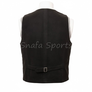 เสื้อกั๊กหนังผู้ชาย แฟชั่นลำลอง ดีไซน์พรีเมียม วัสดุแท้ ทรงเข้ารูป ขาย - Product Image 2