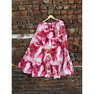 Wholesale Cotton <b>Skirt</b> Handmade Summer Long <b>Skirt</b> Dress Beach Maxi Style <b>Skirt</b> Floral Print Long <b>Skirt</b> Women's Casual <b>Skirt</b> - Product Image 1