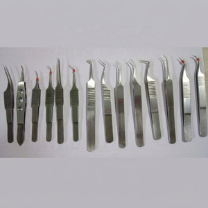Manual Stainless Steel Surgical Forceps Titanium Coated Twisted <b>Nose</b> Tweezers Hair Transplant Instrument Set Made BY ZUOL. - Product Image 1