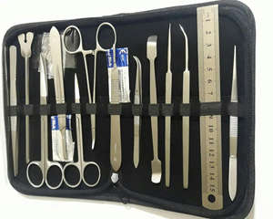 Kit de dissection certifié CE avancé, ensemble d'instruments de laboratoire de biologie, réutilisable, pour l'anatomie, scalpel en acier inoxydable par Dentavex - Product Image 5