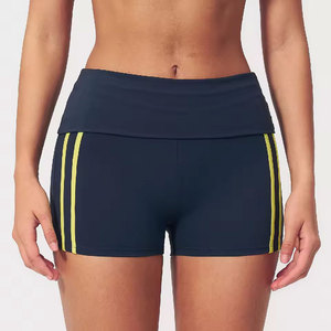 Shorts Deportivos de Cintura Alta para Mujer, Tejidos, con Estampado Floral, de Secado Rápido, con Cierre de Cordón, Mezcla de Algodón, Corte Holgado, Ropa Deportiva - Product Image 5