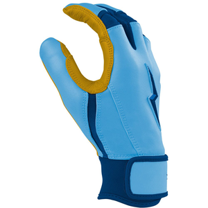 Light Blue Full Finger <b>Baseball</b> <b>Gloves</b> for Pitcher Right-Handed Lightning Design Non-Slip Nylon Material Hook Loop Closure for - Product Image 6
