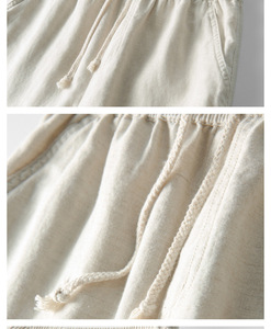 Pantalones de Lino Personalizados con Cordón para Verano, Pantalones de Lino para Hombre y Mujer - Product Image 6