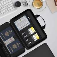 Boîte de rangement portable A4 en silicone rigide, étanche et ignifuge, avec serrure, pour la maison, le bureau et les voyages