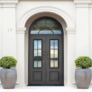 Traditional wrought iron main gate featuring a scrollwork design; rust-resistant, easy to assemble, and suitable for outdoor use - Product Image 6