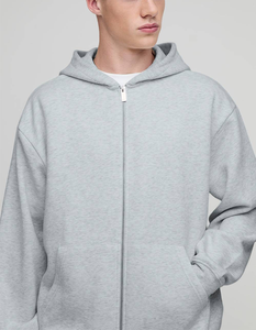 Sudadera con Capucha para Hombre, Bordado Gráfico, Bolsillos Delanteros, Corte Regular, Felpa Francesa, Gruesa, para Deporte y Uso Diario, Venta al por Mayor - Product Image 3