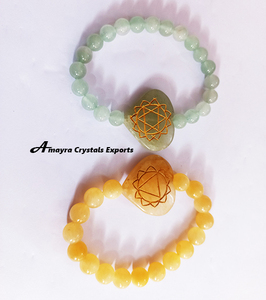 Pulsera de Cuentas de Aventurina Amarilla Metafísica Ajustable Hecha a Mano de Primera Calidad, Compre al por Mayor en AMAYRA CRYSTALS - Product Image 2