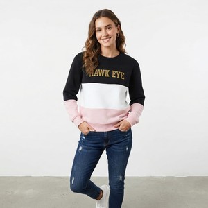 Conjunto de Sudadera con Capucha y Pantalones para Mujer, Otoño/Invierno, 100% Algodón Felpa, Transpirable, Estilo Urbano, Logotipo Personalizado - Product Image 1