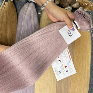 Extensiones de Cabello Humano con Trama Cosida a Mano de la Mejor Calidad, Trama Invisible, Negro Natural, Suave, Liso, Sin Enredos, Proveedor - Product Image 2