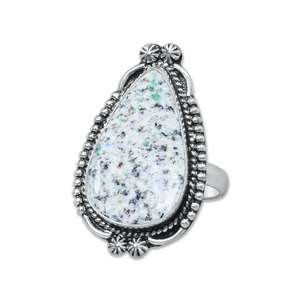 ขายส่งแหวนเงินแท้ 925 ประดับพลอยแจสเปอร์ K2 สีน้ำเงินธรรมชาติ สำหรับงานแต่งงาน ผู้จัดจำหน่ายขายส่ง - Product Image 4