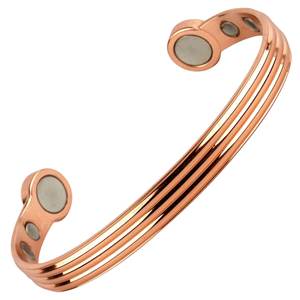 Brazalete de Cobre Puro con Patrón de Nudo Celta, Cierre Magnético, Joyería Redonda Kada para Hombres y Mujeres, Joyería de Moda - Product Image 6