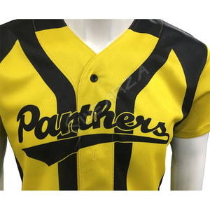 ชุดยูนิฟอร์มเบสบอลพิมพ์ลายแบบซับลิเมชั่นสีแดงและดำ คุณภาพดีที่สุดจากผู้ผลิต พร้อมบริการ OEM - Product Image 3