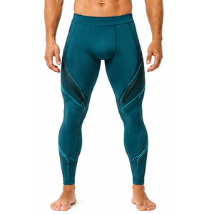 <b>Mens</b> <b>Compression</b> Pants Custom OEM ODM Gym Fitness Running <b>Leggings</b> Moisture Wicking Stretch Athletic Training Tights Wholesale - Product Image 1