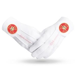 RMI Customized Logo White <b>Gloves</b> Best Quality Masonic Etiquette Moisturizing Soft Skin Sheet Mask All Skin <b>Types</b> - Product Image 1