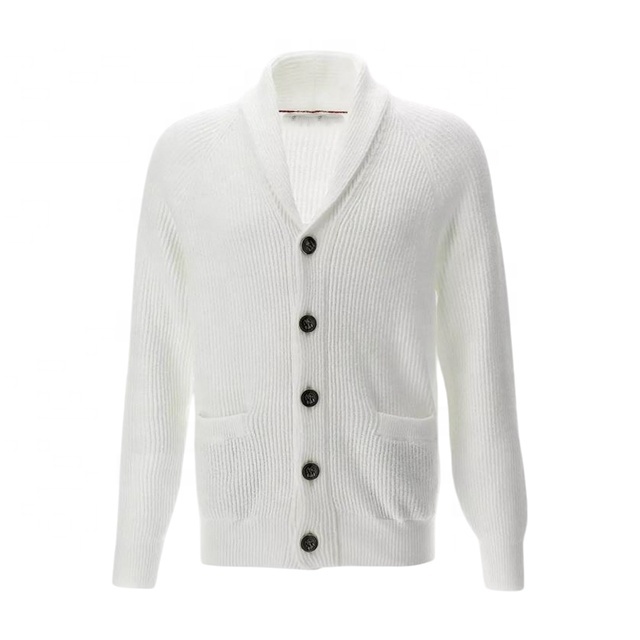 Thick Men's Cardigan Button Sweater Knitted Shawl Collar Casual Winter Wear Breathable Sweater Full Sleeve Casual Men's Cardigan