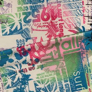 Telas impresas de <span class=keywords><strong>neopreno</strong></span> Spandex de nailon elástico de 4 vías personalizadas, enclavamiento transpirable de impresión Digital para colchones, lencería - Product Image 4