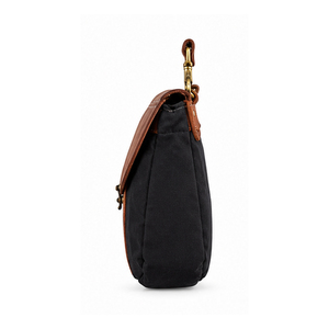 Lightweight Game Minimalist Canvas Crossbody Falconry Bag With Leather Flap And Brass Hardware For Outdoor Use Falconry Bags - Product Image 2