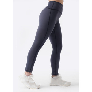 Leggings sin costuras de cintura alta, pantalones de yoga hasta el tobillo, leggings de spandex de color sólido, pantalones de yoga de nailon para mujer - Product Image 4