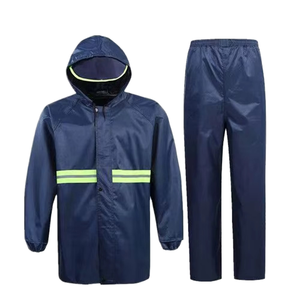 Impermeable de Alta Calidad para Hombre con Tiras Reflectantes, Traje de Motocicleta Impermeable, Conjunto de Chaqueta y Pantalones para Lluvia para <span class=keywords><strong>Trabajo</strong></span> al Aire Libre - Product Image 1
