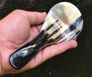 Cuchara de cuerno estilo vikingo, auténtica, hecha a mano, de cuerno natural de búfalo, utensilio único de la India por f s international - Product Image 6