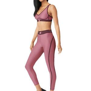Conjuntos de Yoga Ajustados para Mujer, Conjunto Deportivo de Secado Rápido para Correr, Conjunto de Leggings y Sujetador Deportivo - Product Image 3